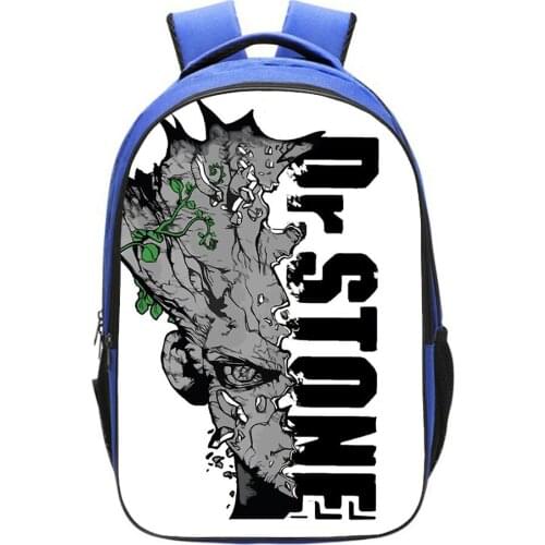 Dr Stone Backpack Student School Bag High Capacity Fashion Knapsack Anime Cosplay Travel Bag Boy Girl Bag Back To School Gift