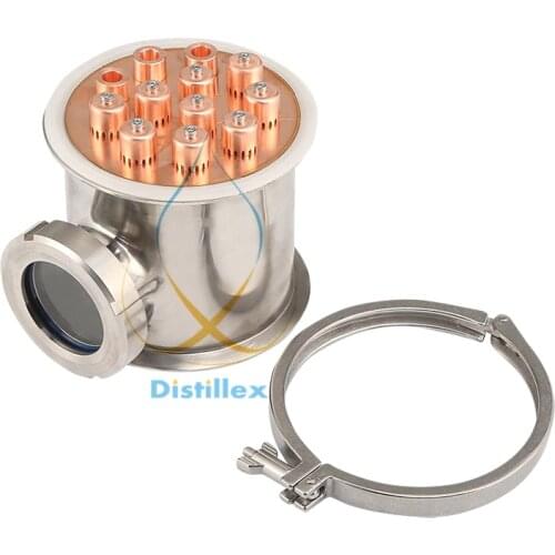6" 154mm (OD167mm ) SS304 bubble plates section and copper bubble plate for distillation