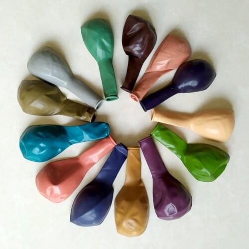 12inch 20pcs Retro Brown Gray Green Complexion Balloons Wedding Decoration Birthday Balloons Arch Party Supplies Globos Supplies