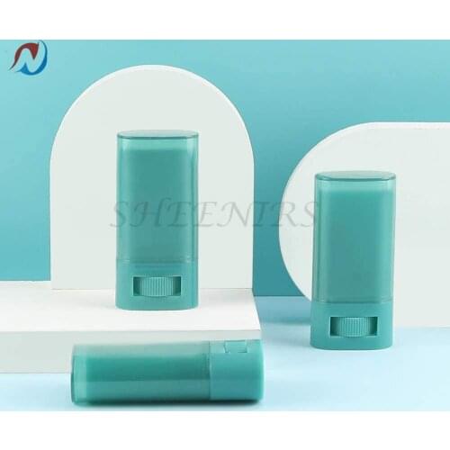 3pc 20ml 20g Blue Empty Refill Plastic Oval Deodorant Containers Lip Gloss Balm LipStick Tubes Crayon Chapstick Sample Packing