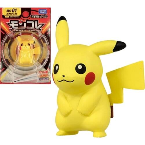 Tomy Pokemon Sword Shield Moncolle Pocket Monster Collection MS-01 Pikachu #025 EMC Model Anime Figures Collect Ornaments