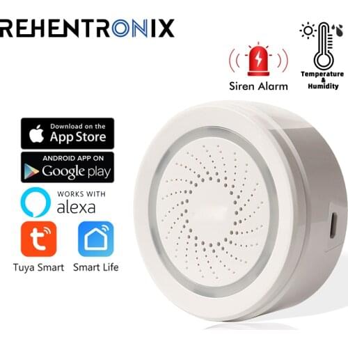 Tuya Smart WIFI Temperature and Humidity Sensor Indoor Hygrometer Thermometer Detector Support Alexa Google Home Smart Life