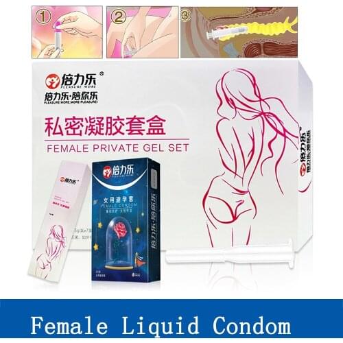 1/3/57PCS Female Liquid Women Condom Gel Ointment Contraceptive Film Sex Toys Adult Products Inhibition Of Bacteria Sex