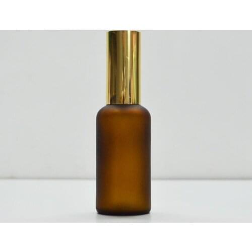 10pcs 100ml Frosted Amber Refillable Sprayer Bottles Esstenial Oil Liquid Empty Atomizer Makeup Spray Bottle Perfume Glass