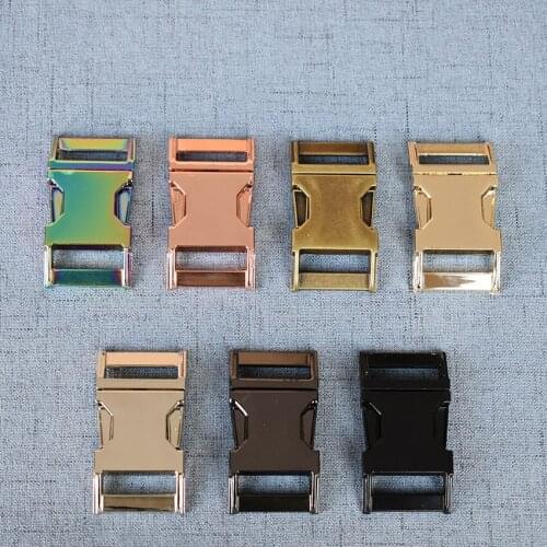100 Pcs/Lot 25mm DIY Accessories Backpack Buckles Dog Collar Webbing Quick Release Metal Buckle Safety Clasp Outdoor Paracord