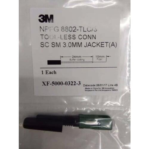 100PCS/lot 3M NPFG 8802-TLC/3 SC APC 3.0 Fiber Optic Fast Connector/3M 8802 FTTH Fast Connector