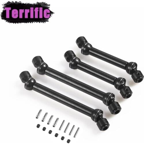 2pcs 88-113mm/112-152mm Metal HD Steel Universal Joint Drive Shaft for 1/10 RC Crawler Traxxas TRX4 D90 SCX10 90046 WRAITH 90018