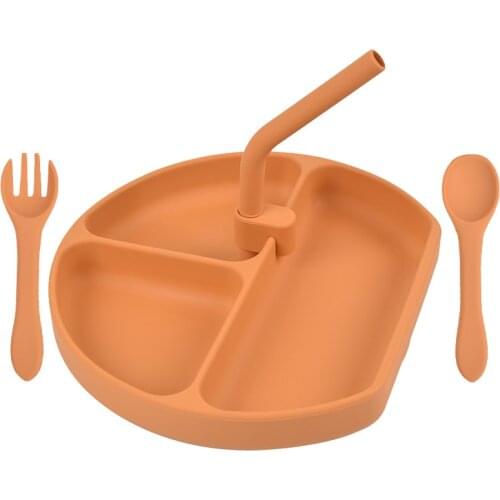 26 Colors Childrens Tableware Set Of Dishes Plates Solid Feeding Plate Food Grade Silicone BPA-Free Supply Solid Baby Dishes