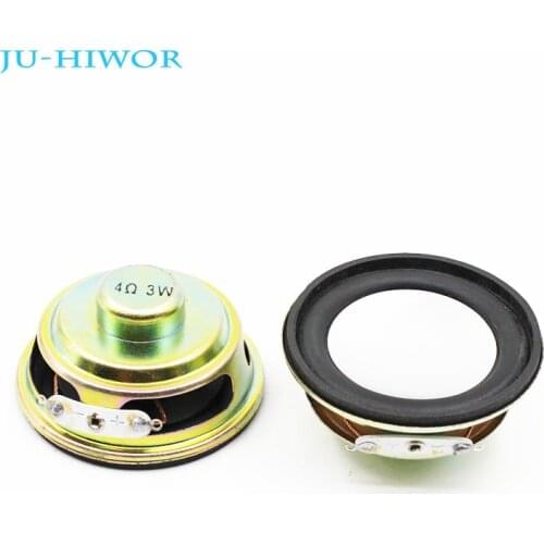 2pcs 4 Ohm 3W Loudspeaker 52MM 2inch Speaker 18MM Internal Magnetic Rubber Edge Full Frequency Height 25MM