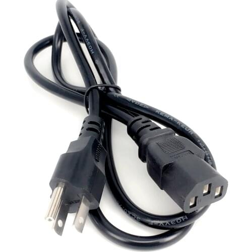 5-15P-C13 US Japan Canada Brazil Power Extension Cable Cord US Nema 5-15P 3Pin To IEC320 C13 Power Cable Wire 1.5M/5ft