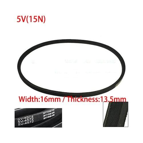 5V/15N 1200/3048mm 1320/3353mm 16mm Width 13.5mm Thickness Rubber Groove Drive Transmission Band Wedge Wrapped Vee V Timing Belt