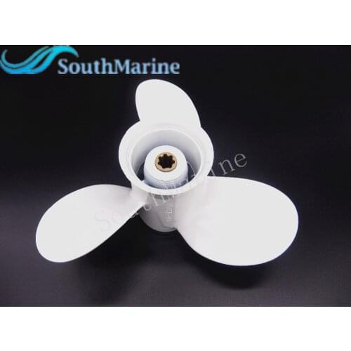 8 1/2 x 7 1/2-N Aluminum propeller for Yamaha 6hp 8hp 9.9hp F6 F8 F9.9 Boat Engines 6G1-45943-00-EL 8 1/2x7 1/2-N