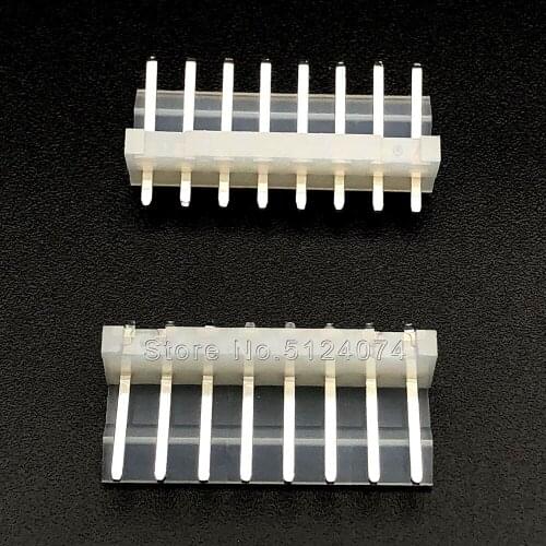 8PCS/LOT CH3.96 Connector 8P 8Pin 8A 180 Degree Straight needle Pin 3.96mm Wafer Pin Header 3.96-A