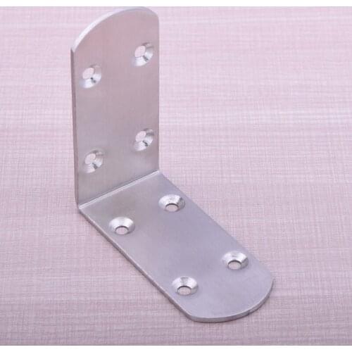85mm*85mm Stainless Steel 8 Holes Frame Corner Bracket Furniture Accessories for Jewelry Box Feet Good Quality