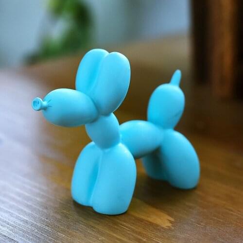 Balloon Dogs Art Figurine Resin Craft Abstract Statue Home Decorations Table Gift Living Room Decoration