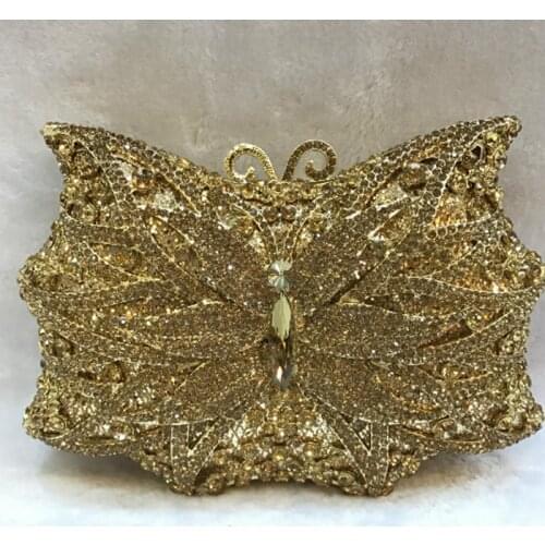 XIYUAN brand Flower Crystal Feast Bag Fuschia Rhinestone Wedding Bride Clutch Purse banquet Party bag Women Floral Evening Bag