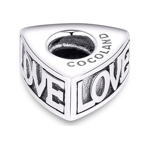 BEADS for Jewelry Making BraceletS Love Spacer cHarMs 100% 925 OrigiNal Sterling Silver Jewelry Free Shipping