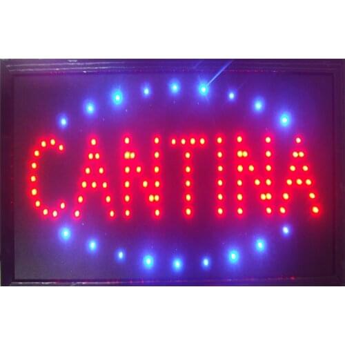 CHENXI Ultra Bright LED Neon Light Animated Neon Cantina Sign led Cantina sign billboard indoor size 10*19 inch