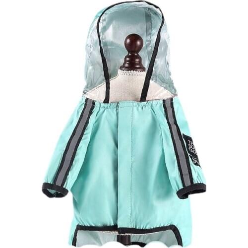 Designer Pet Dog Clothes Waterproof Raincoat Four-legged Multi-color Fashion Small Medium-sized Dog Full-enclosed Jacket Jacket