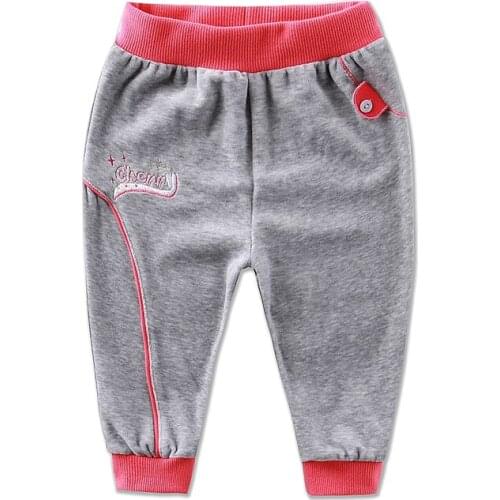 Baby 1 to 3 years old kids Long pants Velour trousers spring boys and girls clothes elastic waist Children Clothing