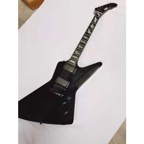 Gaopin special-shaped electric guitar, black and cream yellow, EMG pickup, MX220, delivered in stock, free shipping