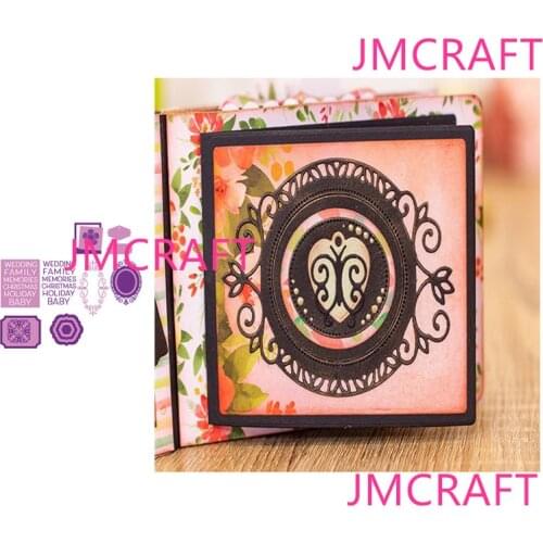 JMCRAFT 2021 New Album Notebook Decoration #1 Metal Cutting Dies 3D DIY Scrapbook Handmade Paper Craft Metal Steel Template Dies