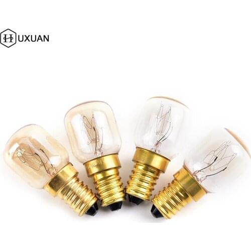 H220V-230V High Temperature 15w/25w 300 Degree Ses E14 Oven Toaster/ Steam Light Bulbs / Cooker Hood Lamps