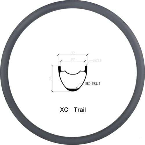 LIENGU 380g 29er MTB XC Trail tubeless clincher 32mm x 28mm depth carbon rim UD 3K Twill 12K cross country bicycle 29 inch rim