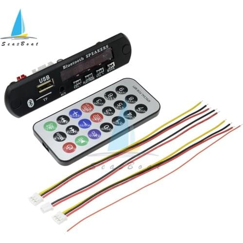 Hands-free MP3 Player Decoder Board 5V 12V Bluetooth 4.1 Amplifier Car FM Radio Module Support FM TF USB AUX Recorders