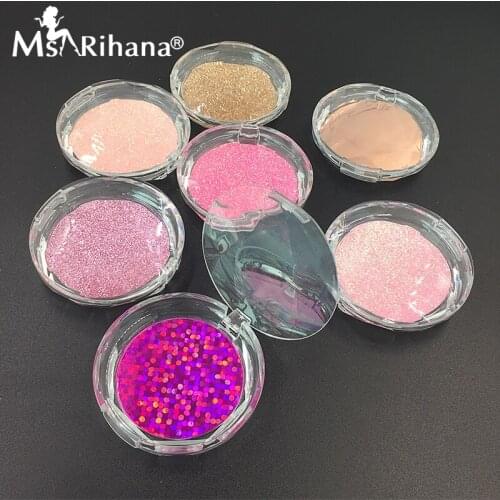 Wholesale Mink Eyelashes Packaging Boxes Magnetic 3D False Eyelash Empty Round Case Beauty Luxury 5D Lashes Box Bulk Makeup Tool