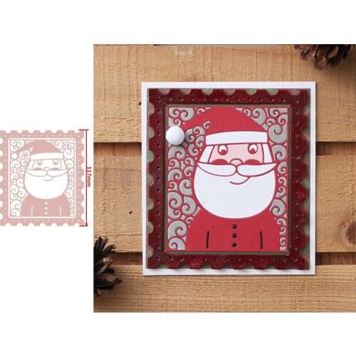 Kind Gentle Santa Claus Christmas Frame Metal Cutting Dies Scrapbooking Album Paper DIY Cards Crafts Embossing Dies New 2019