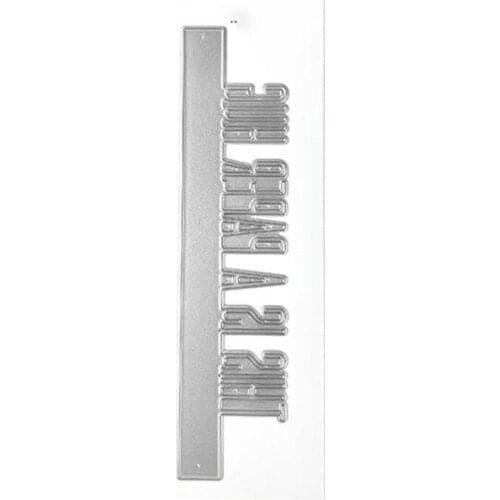 Word Strip Cover Cutting Dies Scrapbook Diary Decoration Stencil Embossing Template DIY Greeting Card Handmade Stamps Scrapbook