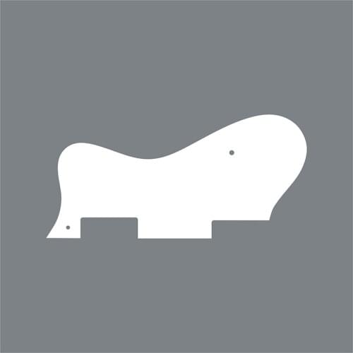 Pleroo Custom Guitar Parts - For Dot Guitar Pickguard Scratch Plate ,3 Ply White