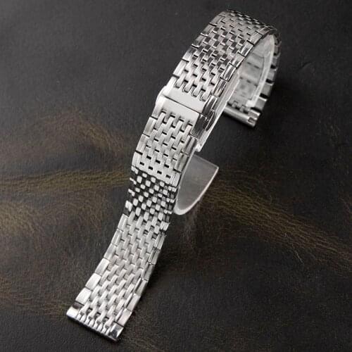 12mm 13mm 14 16 18mm 20mm Watchbands Strap for Longines L4.760.4 L2 Watch Band Man Fit Garland Watch Strap Women Bracelet Polish
