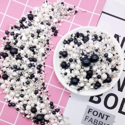 Cake Balls Silver Silver Black Color Bead Cake Baking Chocolate Decoration,Sugar Candy Balls for Cake Baking,Cake Decoration DIY
