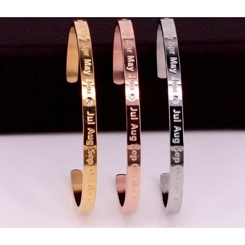 4mm Thin Open Cuff Bangles Stainless Steel Gold Rose Gold Women Delicate Bracelet Jewelry B016