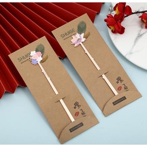 Lotus Bookmark Sakura Bookmark Korean Stationery Book Marks Cute Teacher Supplies Kawaii Bookmarks for Books Sakura Stationery