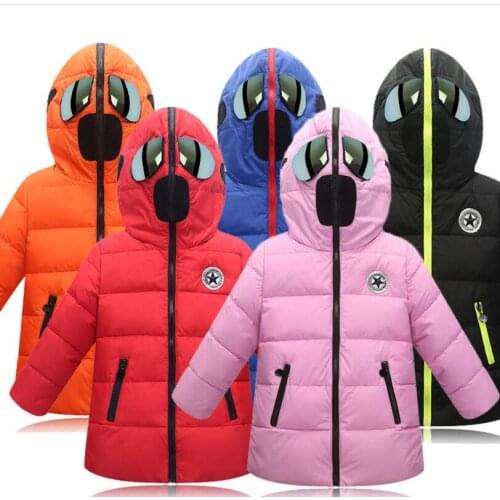 Winter Boys & Girls Cotton Coats With Thick Glasses Children Cotton Jacket Fashion Kids Coats Size 110-160