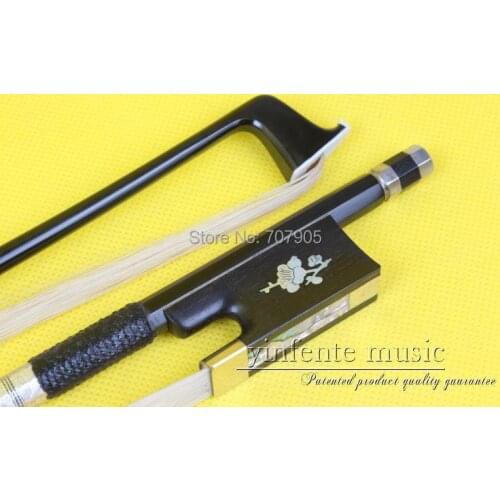 4/4 Violin Bow Pure Carbon fiber Fast Action Straight Top Horse Hair Silver String