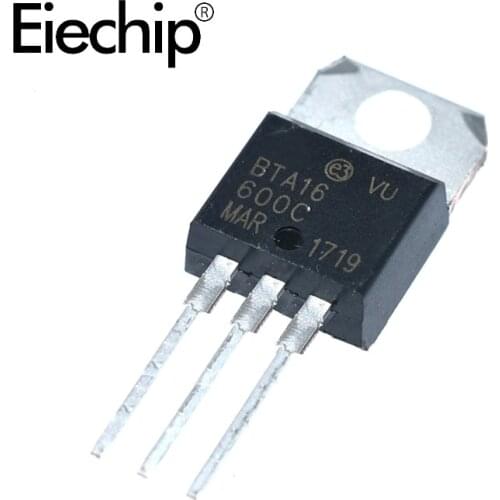 5PCS BTA16-600C BTA16-600 TO-220 16A 600V Triac new and original