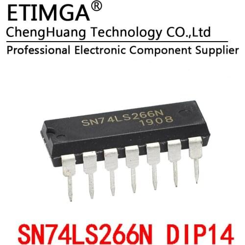5PCS/LOT 74LS266 SN74LS266N DIP-14 Logic Gate and Inverter XOR Non-in-line
