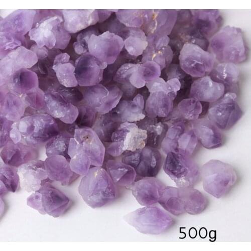 500g Rough Amethyst Vug Crystal Healing Small Specimen Decoration Bulk