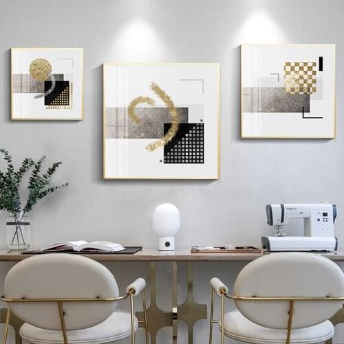 Abstract Geometry Blending Canvas Painting Posters and Prints Wall Pictures for Living Room Modern Decoration for Bedroom Aisle