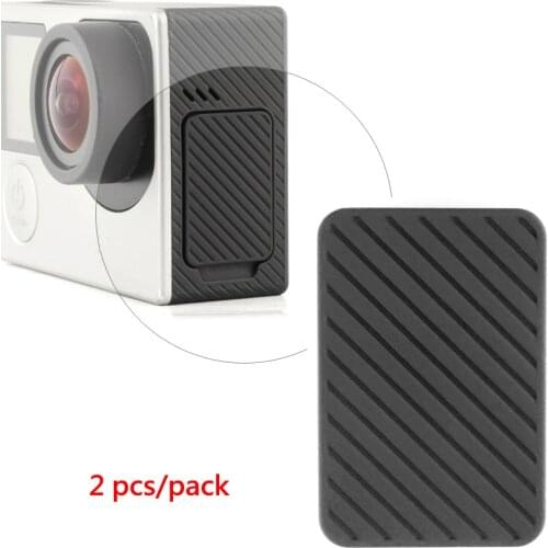 QIUNIU For Go Pro Accessories 2pcs/lot USB Side Door Protective Cover Replacement for GoPro Hero 4 Silver/Black Edition