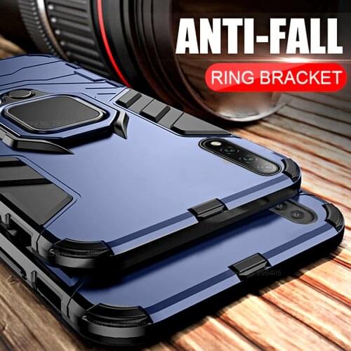 Car magnetic phone holder ring case for oppo a53 a53s a5 a9 2020 realme 5 6 7 pro 5i 6i c3 c11 c15 armor shockproof coque covers
