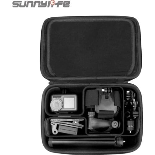 DIY Carrying Case for OSMO ACTION Camera Portable PU Storage Bag for GoPro SJCAM YI DJI OSMO Pocket Camera Handbag Accessories