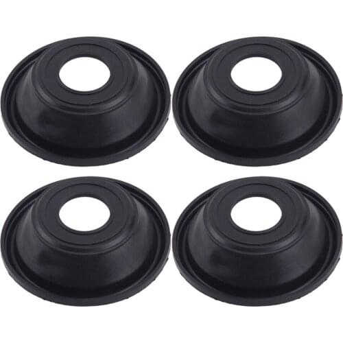 4Pcs Black Motorcycle Carburetor Plunger Diaphragm Membrane Fit For Kawasaki ZR7S ZR750 2000 2001 2002 2003 2004 2005