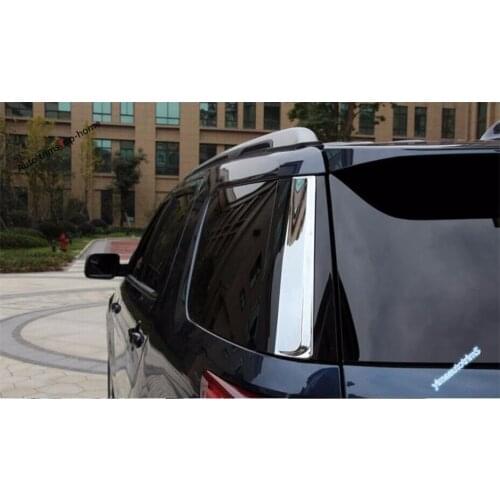 Yimaautotrims Chrome Rear Windshield Tail Window Stripe Decoration Cover Sequins Trim Fit For Ford Explorer 2011 - 2018 ABS