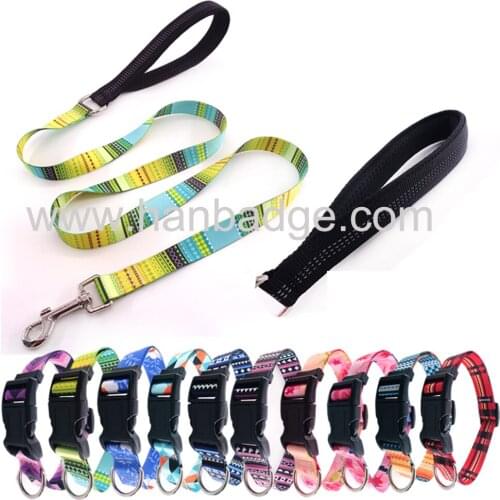 Customized Pet Dog Leash With Reflective Handle Custom Design Is Welcome