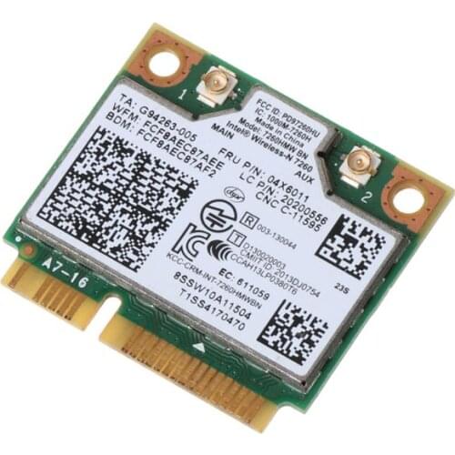 Intel Wireless 7260HMW Bluetooth 4.0 BN WiFi For NGFF Wlan Card 300M 04X6011 04W3815 for Lenovo Thinkpad